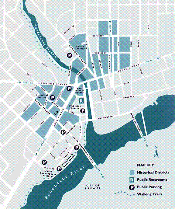 Bangor Area Map